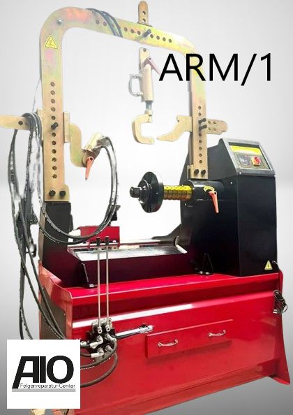 ARM/1 Ausrichtmaschine für die Felgen Instandsetzung Höhenschlag Seitenschlag ARM/1 Ausrichtmaschine für die Felgen Instandsetzung Höhenschlag Seitenschlag