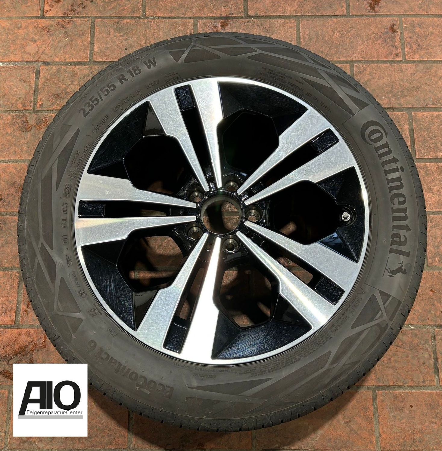 LF1 Original Mercedes Felge A2474012900 – 5-Doppelspeiche Schwarz HGG – GLA H247 / GLB X247