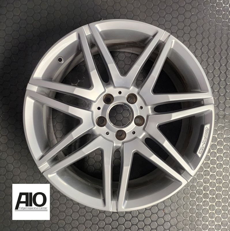 LF1 Original Mercedes Benz Felge A2124014502 – 7-Doppelspeichen-Rad Silber – E-Klasse W212 / S212