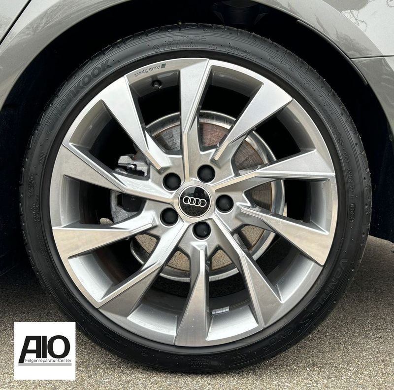 LF1 Original Audi Felge 8W0601025EL - 10 Speichen-Turbinen-Design Grau HGG - A4/S4 Typ B9 8W 2015-