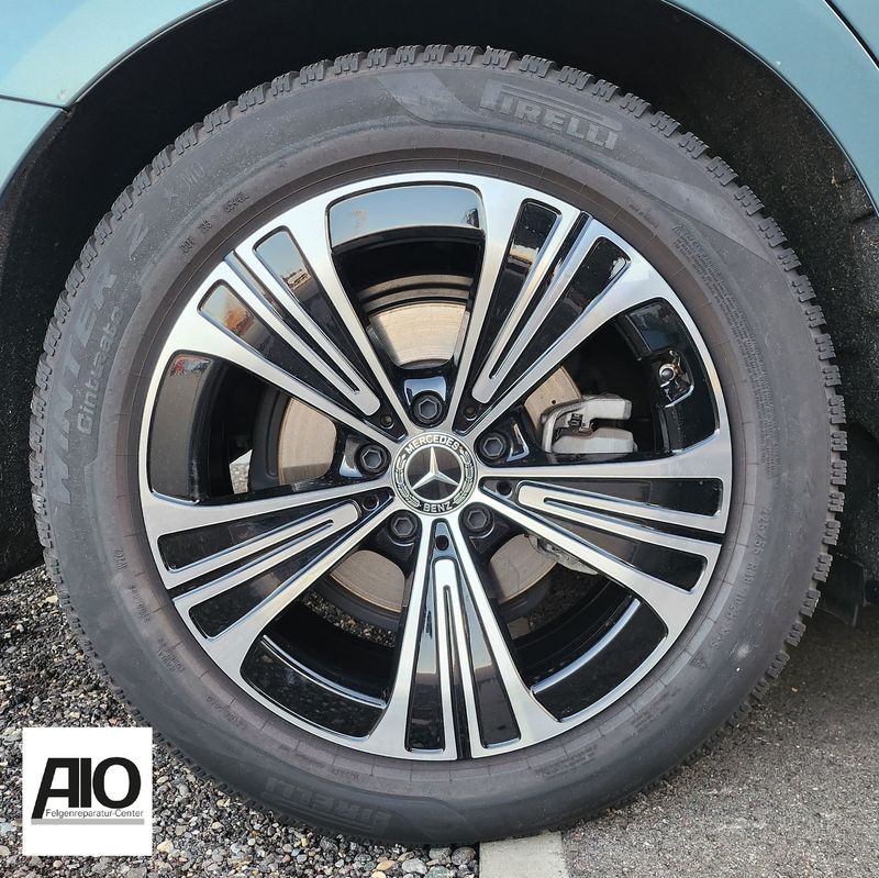 LF1 Original Mercedes Benz Felge A2144012200 – 5-Speichen-Rad Schwarz HGG – E-Klasse W213 / S213