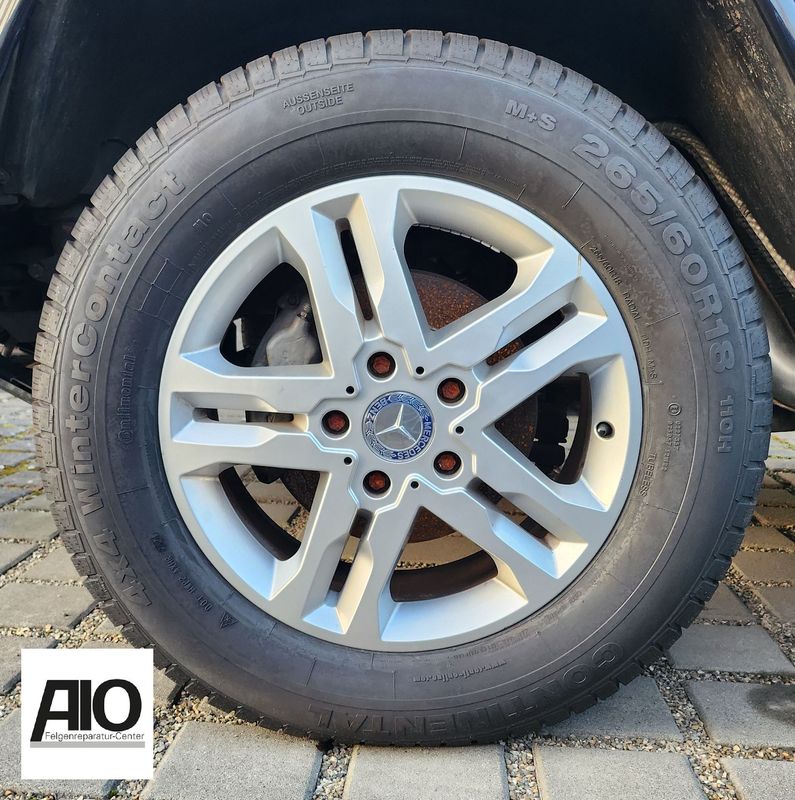 LF1 Original Mercedes Felge A4634012502 – 5-Doppelspeichen-Rad Silber - G-Klasse ab 2018-