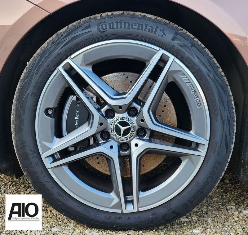 LF1  Original Mercedes Benz Felge A2134016300 – 5-Doppelspeichen-Rad Grau HGG VA – E-Klasse W213 / S213