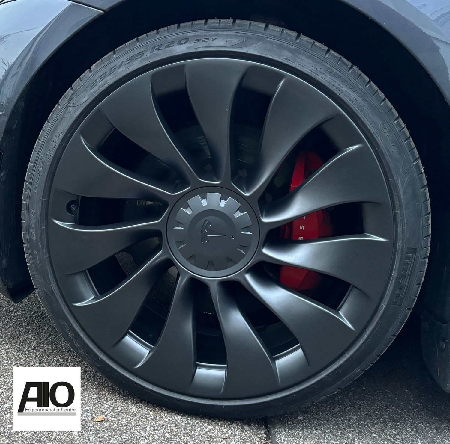 LF1 Original Tesla Felge - 1044267-00-A Überturbine Grau Matt - Model 3 ab 2017- LF1 Original Tesla Felge - 1044267-00-A Überturbine Grau Matt - Model 3 ab 2017-