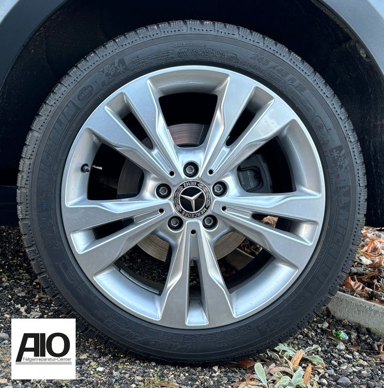 LF1 + LACK Original Mercedes Benz Felge A4474010501 - 5-Doppelspeichen-Rad Silber – V-Klasse / Vito Typ 447
