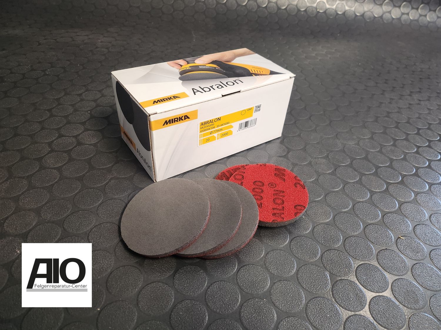 Abralon Mirka Schleifscheiben 77mm Klett/Grip. Für den Grob.-Zwischen.- und Endschliff aller Lackierarbeiten