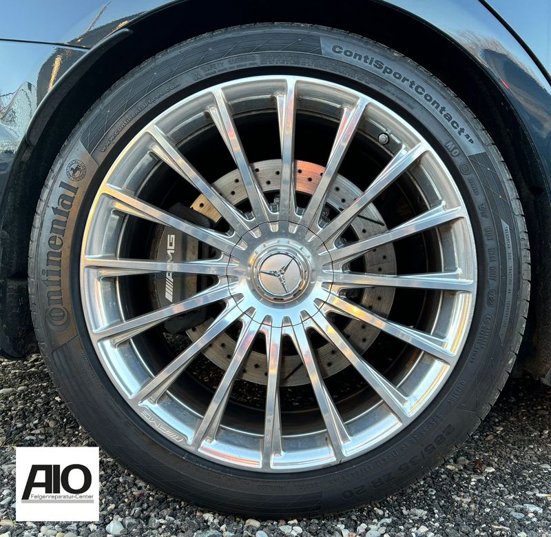 LF1 Original Mercedes Alufelge A2224011100 – AMG  Vielspeiche Chrom VA –  S-Klasse W222 / C217 AMG S63 S65