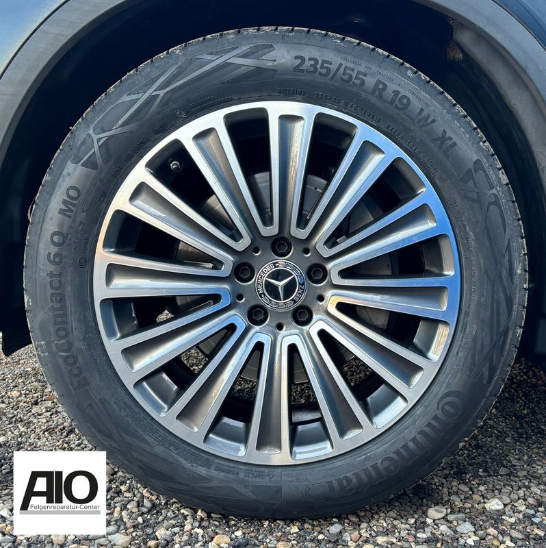 LF1 Original Mercedes Benz Felge A2534011100 – 12-Speichen-Rad Grau HGG – GLC X253 / C253