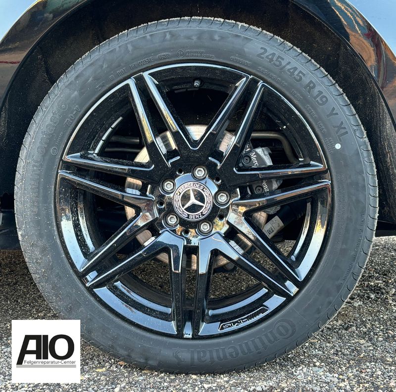 LF1 Original Mercedes Benz Felge A4474015100 – 5-Doppelspeichen-Rad Schwarz – V-Klasse / Vito 447