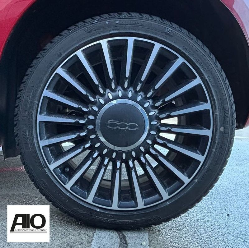 LF1 + LACK Original FIAT Felge 50927758 – Vielspeichen-Design Schwarz HGG – Fiat 500