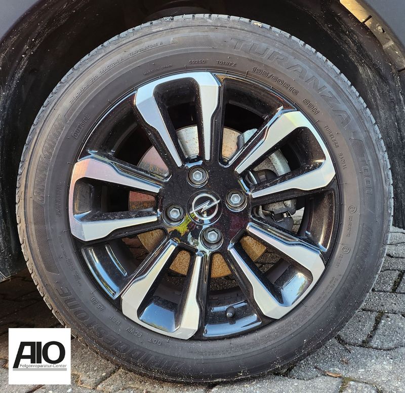 LF1 + LACK Original Opel Felge 672044871 - 5-Doppelspeiche Schwarz HGG - Crossland (X) ab 2017-