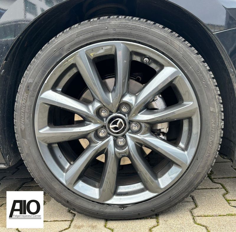 LF1 + LACK Original Mazda Felge 9965B57080 – Multi Speichen Grau – Mazda 3 IV Typ BP / Mazda CX-3 Typ DK