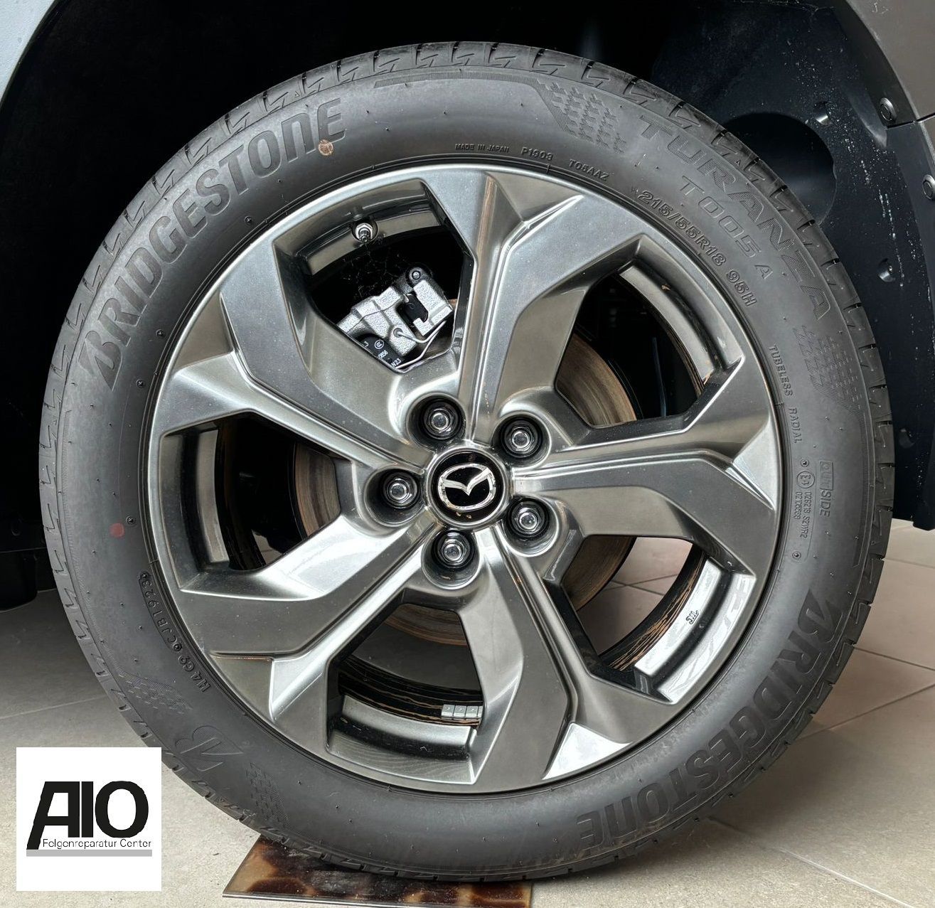 LF1 + LACK Original Mazda Felge 9965777080 – 5-Y-Speiche Grau Effect – CX-5 Typ KF / CX-30 Typ DM