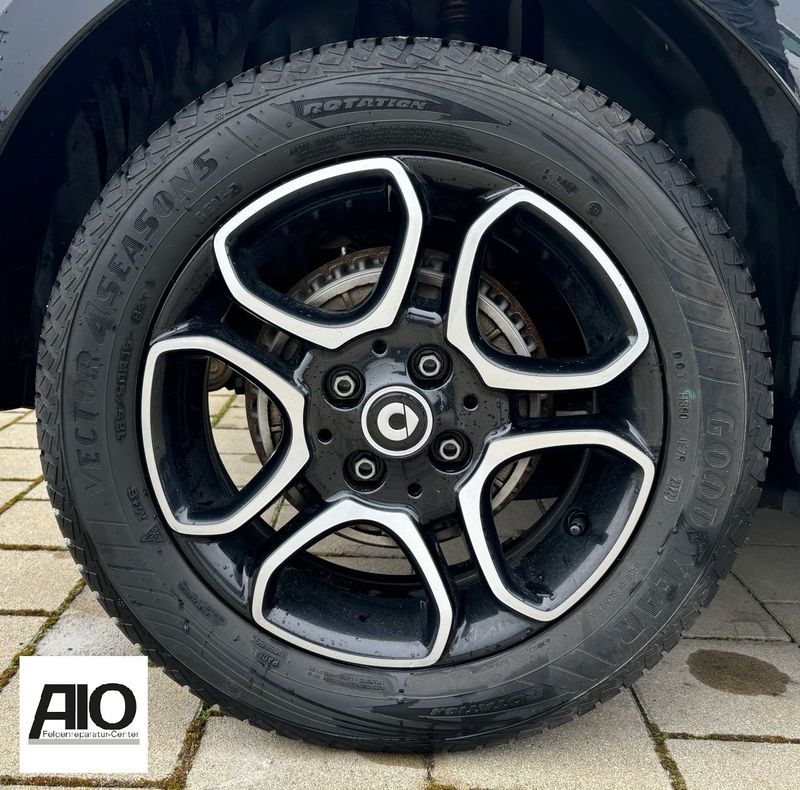 LF1 Original Smart Felge A453401850064 - 5-Doppelspeichen-Rad Schwarz HGG VA - A453, C453, W453