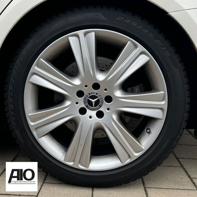 LF1 Original Mercedes Alufelge A2224012102 – 7-Speiche Silber VA  –  S-Klasse W222 / C217