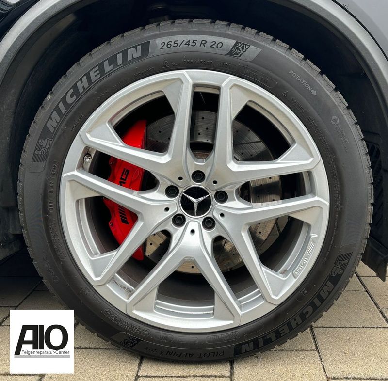 LF1 Original Mercedes Benz Felge A2534013600 – AMG 5-Doppelspeichen-Rad Silber VA – GLC X253 / CLC Coupe C253