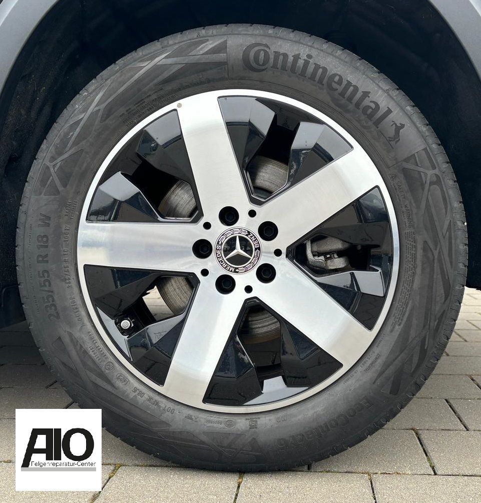 LF1 Original Mercedes Felge A2474012800 – 5-Speichen-Rad Schwarz HGG – GLA H247 / GLB X247