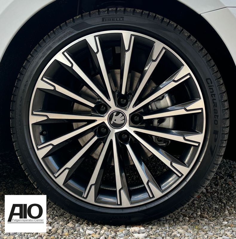 LF1 Original Skoda Alufelge 5E3071499K –  BECRUX Vielspeichen-Design Grau HGG – Octavia IV Typ NX