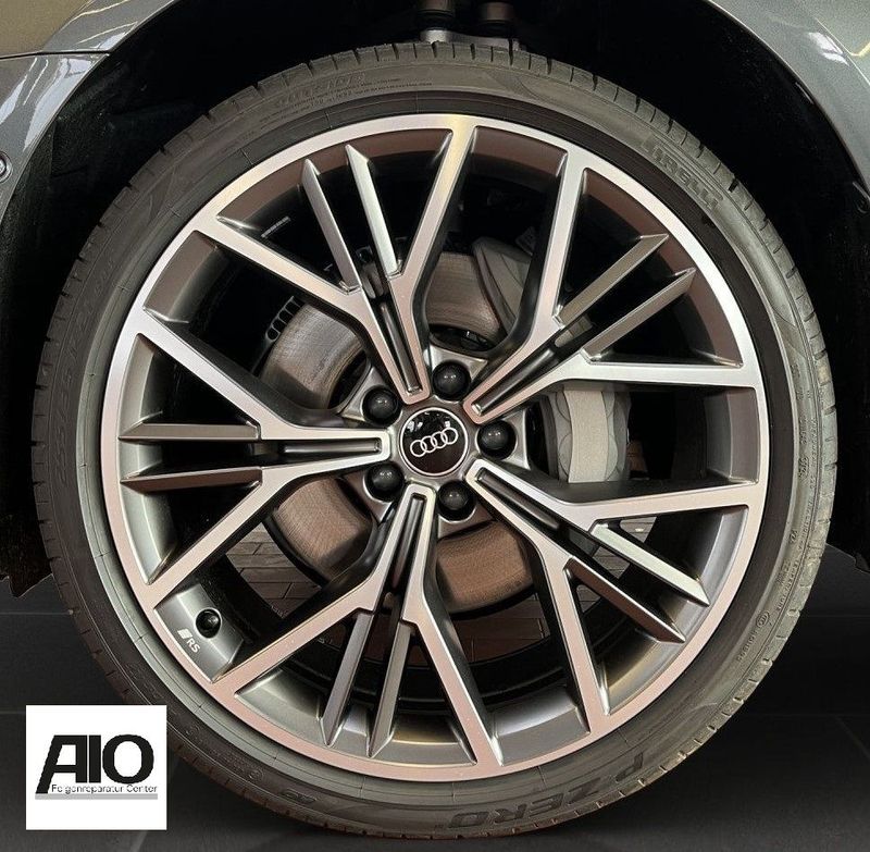 LF1 + LACK Original Audi Felge 4K8601025AL - RS 5-Arm-Multispeichen Grau HGG Matt - A7 / S7 Typ C8 4K ab 2018-