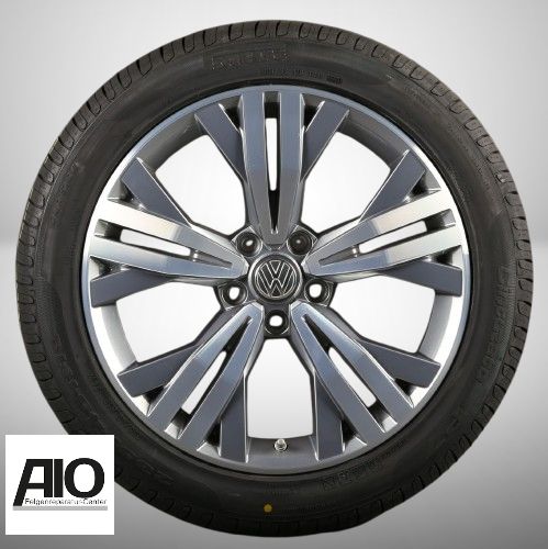 LF1 + LACK Original VW Felge 3G0601025AA - KALAMATA Design HGG Grau – Passat B8 3G