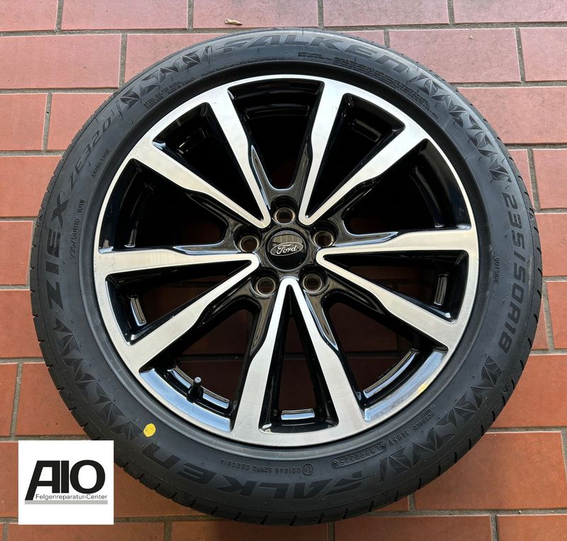 LF1 Original Ford Felge GJ5C-1007-P1A - V-Speichen Design Schwarz HGG Matt - KUGA II 2012-2019