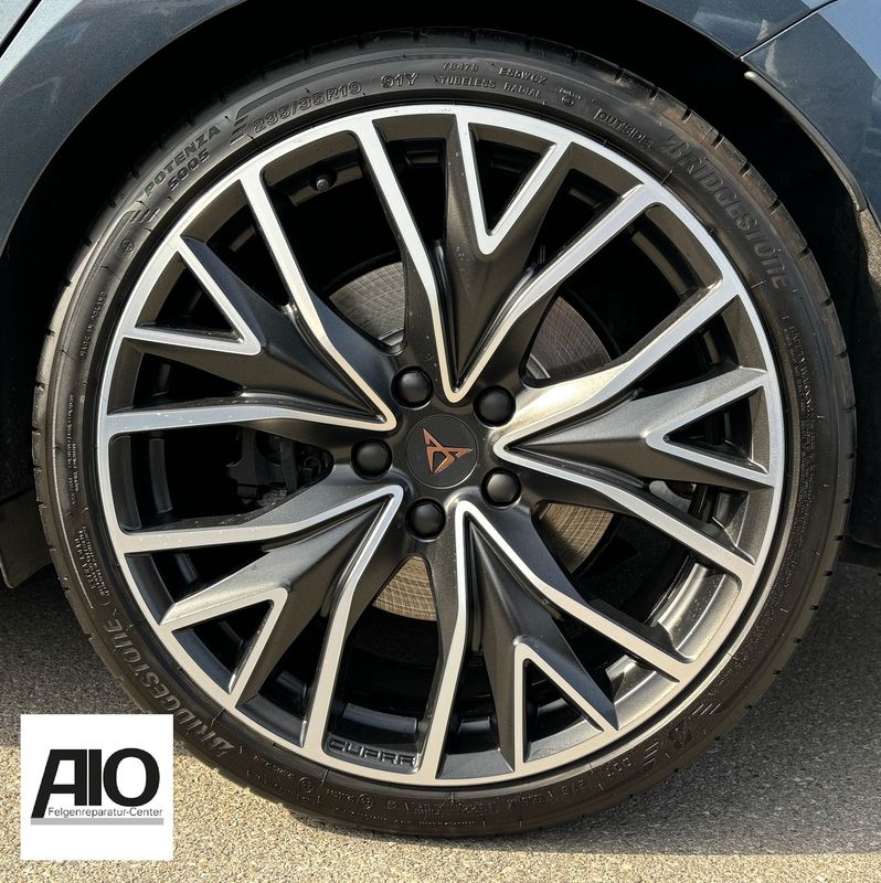 LF1 Original Seat CUPRA  Alufelge 5FA601025R – V-Speichen-Design Schwarz Effekt HGG Matt  – Cupra Leon Typ KL / Leon Typ 5F ST / FR