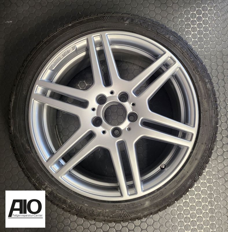 LF1 Original Mercedes Alufelge A2124012302 – 6-Doppelspeichenrad Silber VA – W212