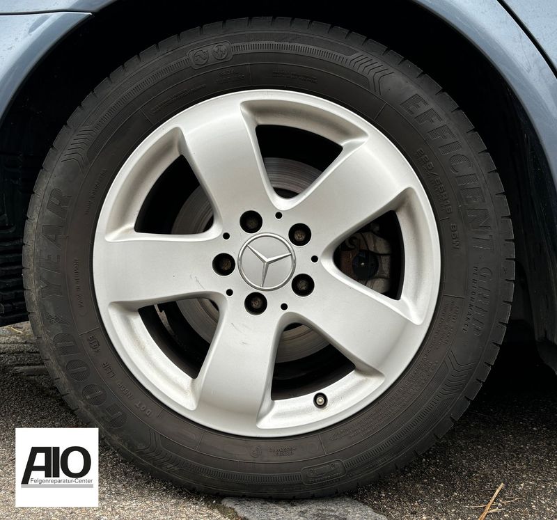 LF1 Original Mercedes Benz Felge   A2114014502 – 5-Speichen-Rad Silber -  E-Klasse W211 S211