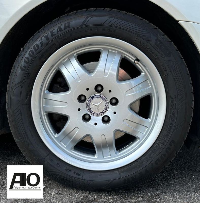 LF1 + Lack Original Mercedes Benz Felge A1714010902 – 7-Speichen-Rad Silber – SLK-Klasse R171