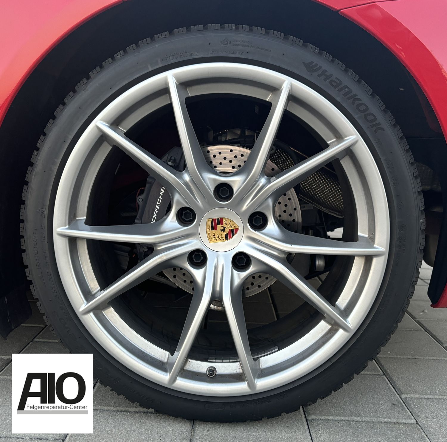 LF1 Original Porsche Felge 99136276001 - 5-V-Speiche Grau Matt HA - 911 Carrera/Targa 4 Typ 991