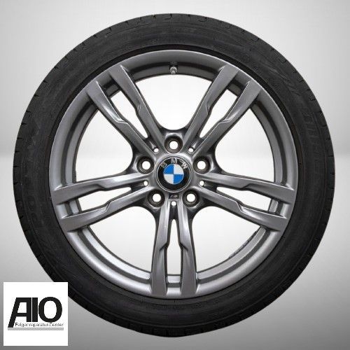 LF1 Original BMW Felge 36117846779  - 5 Doppelspeichen Design M441 Grau HA - 3er Typ F30 / F31 / F34 - 4er Typ F32 / F33 / F36