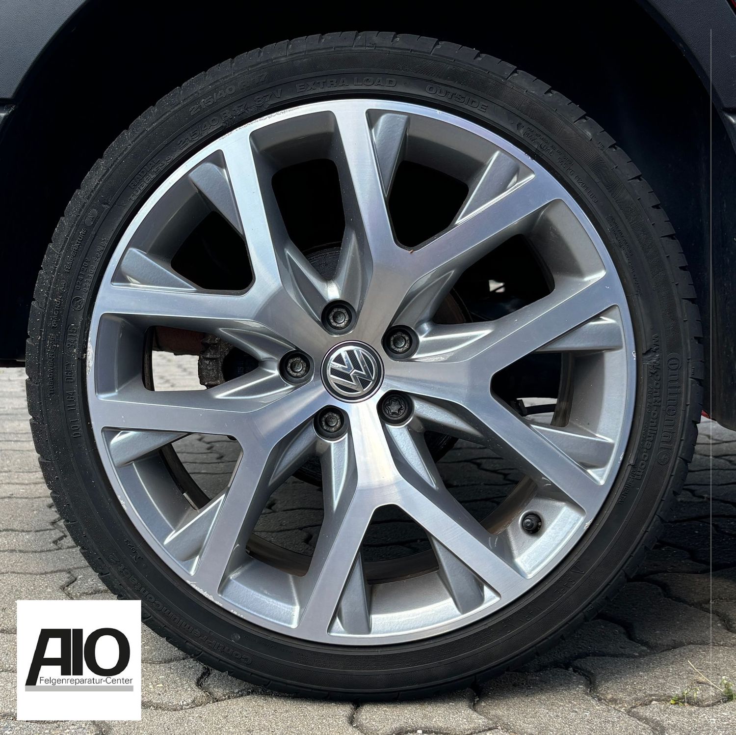 LF1 + LACK Original VW Felge 2K5601025F - Canyon Design HGG Grau – Caddy 2K