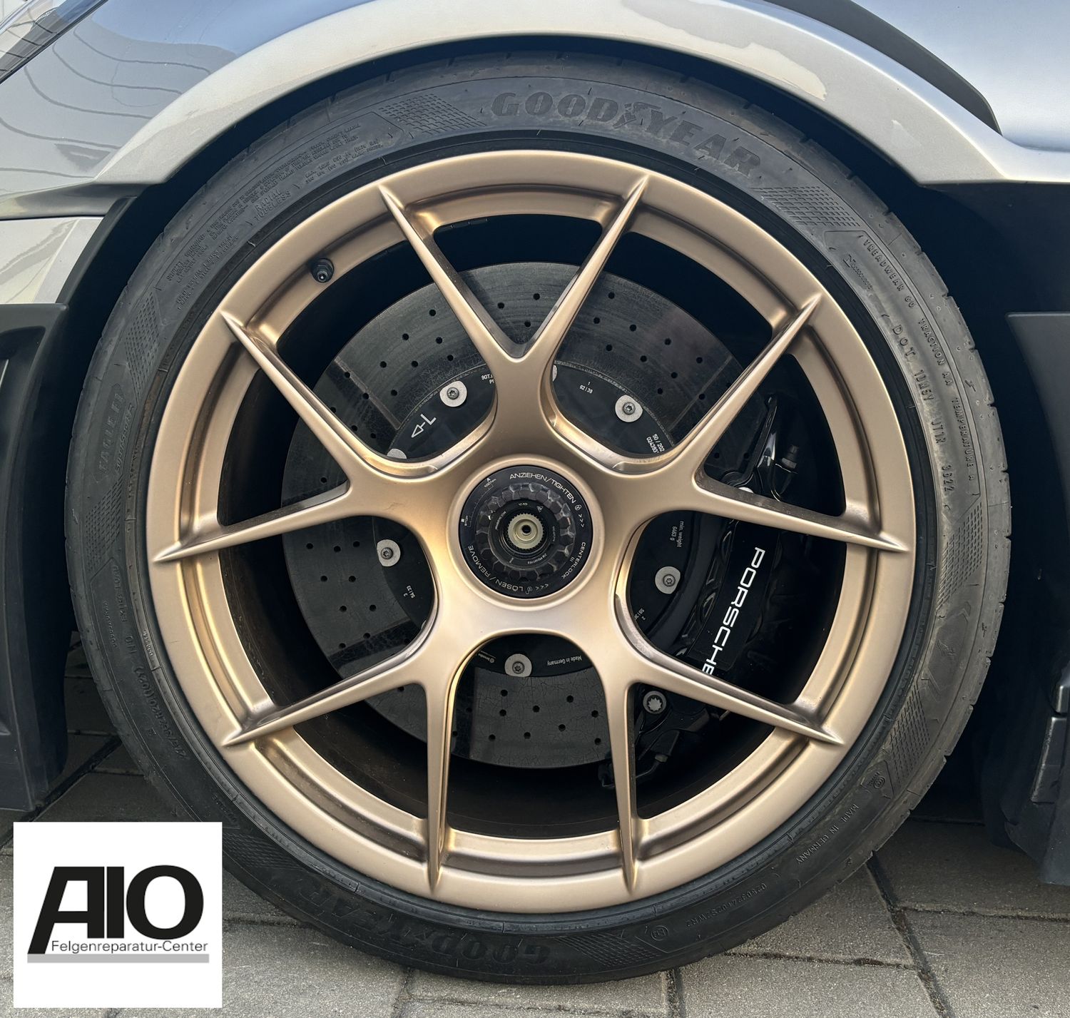 LF1 Original Porsche Felge 9GT601025AM - BBS RE1958  Magnesium Y-Speiche Gold Matt HA - 911 GT3  / GT2 RS Typ: 992