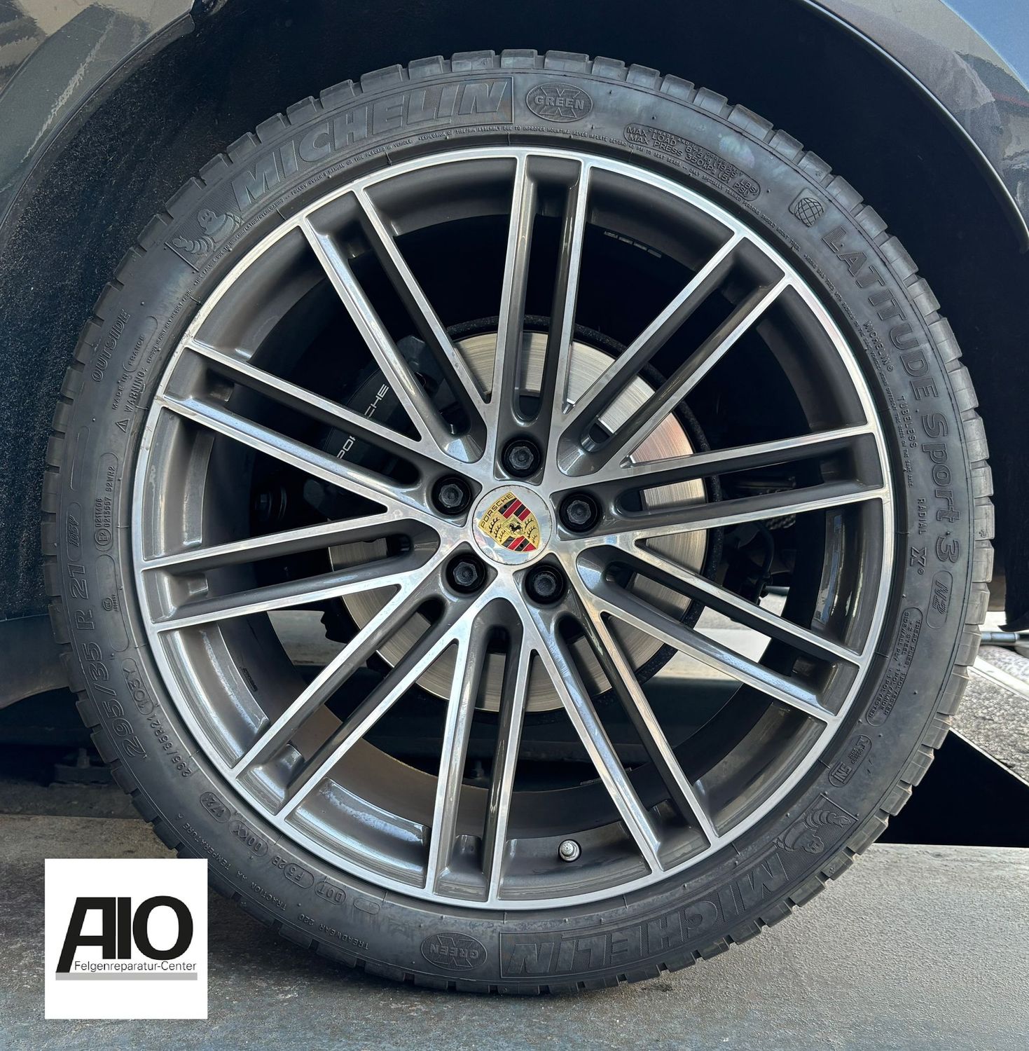 LF1 Original Porsche Felge 9Y0601025BS  -  Turbo 4  10-Doppelspeiche Grau HGG -  Cayenne Typ 9Y ab 2018-