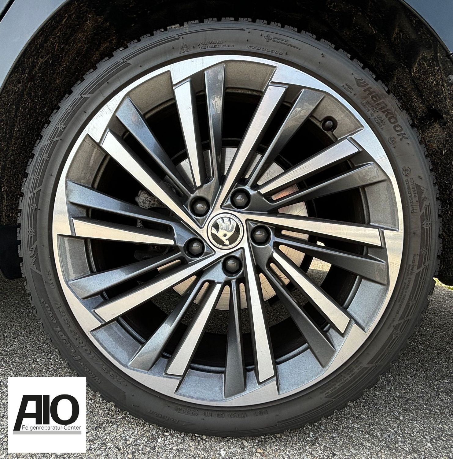 LF1 Original Skoda Alufelge 3P0601025N –  Mehrspeichen-Design VERITATE Grau HGG – Superb iV Typ 3Y ab 2024-