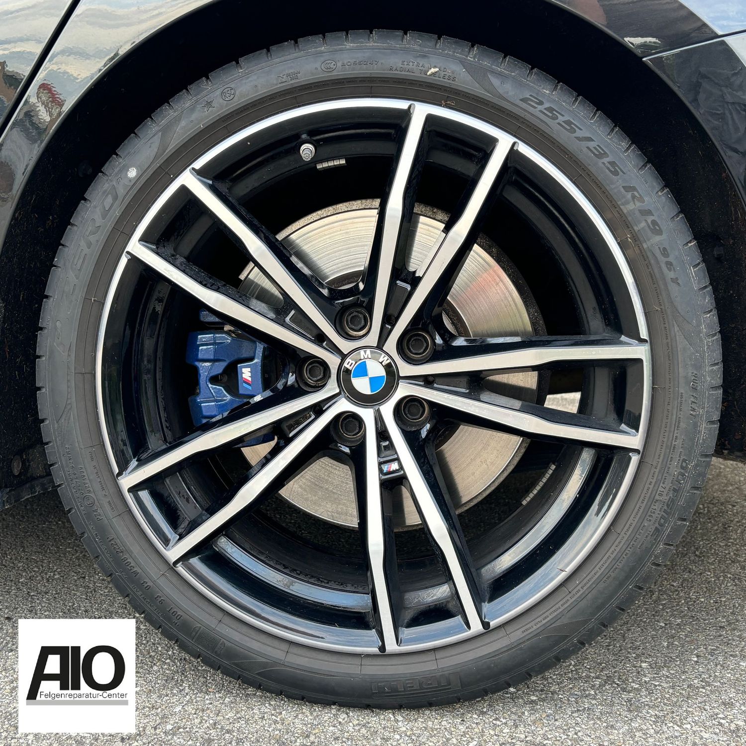 LF1+ Lack Original BMW Felge 36118090094 - 791M V Speiche Schwarz HGG VA - 3er Limousine Typ G20 / 3er Touring Typ G21
