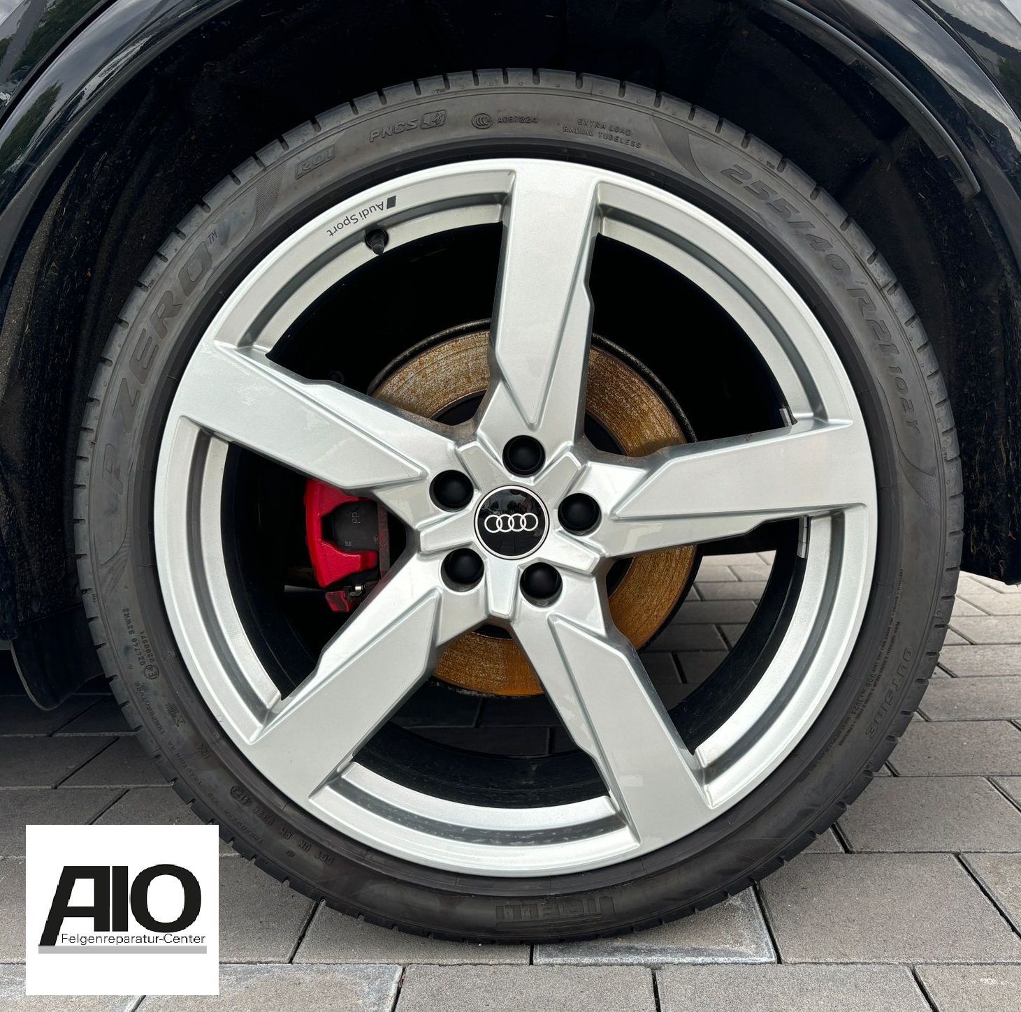 LF1 Original Audi Felge 80A601025AR - Audi Sport 5 Arm Polygon Design Grau - Q5 Typ FY ab 2017 -