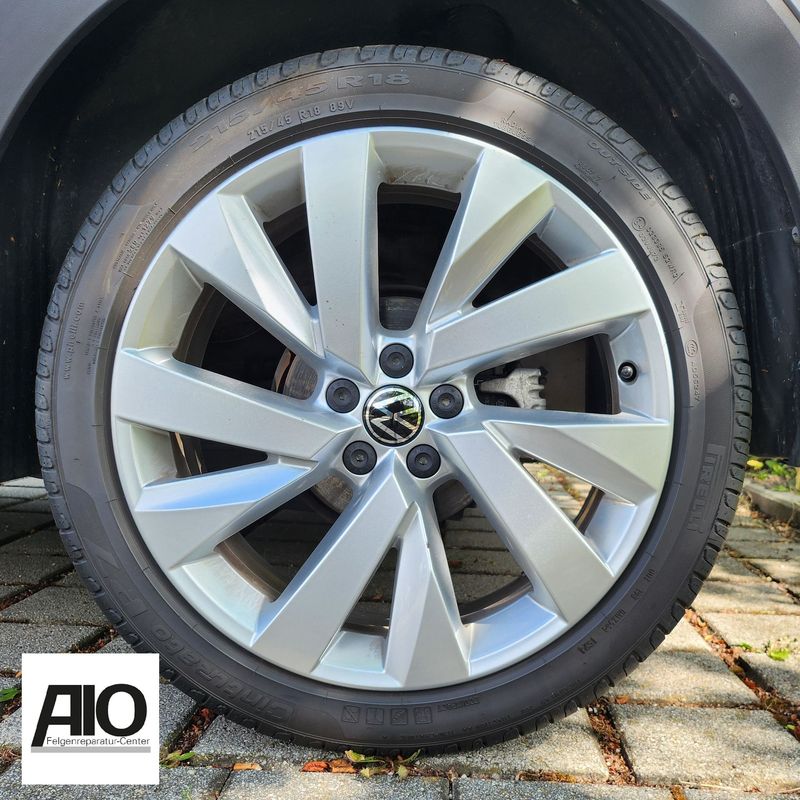 LF1 Original VW Felge 2GM601025B – FUNCHAL V-Speichen Design Silber – T-Cross