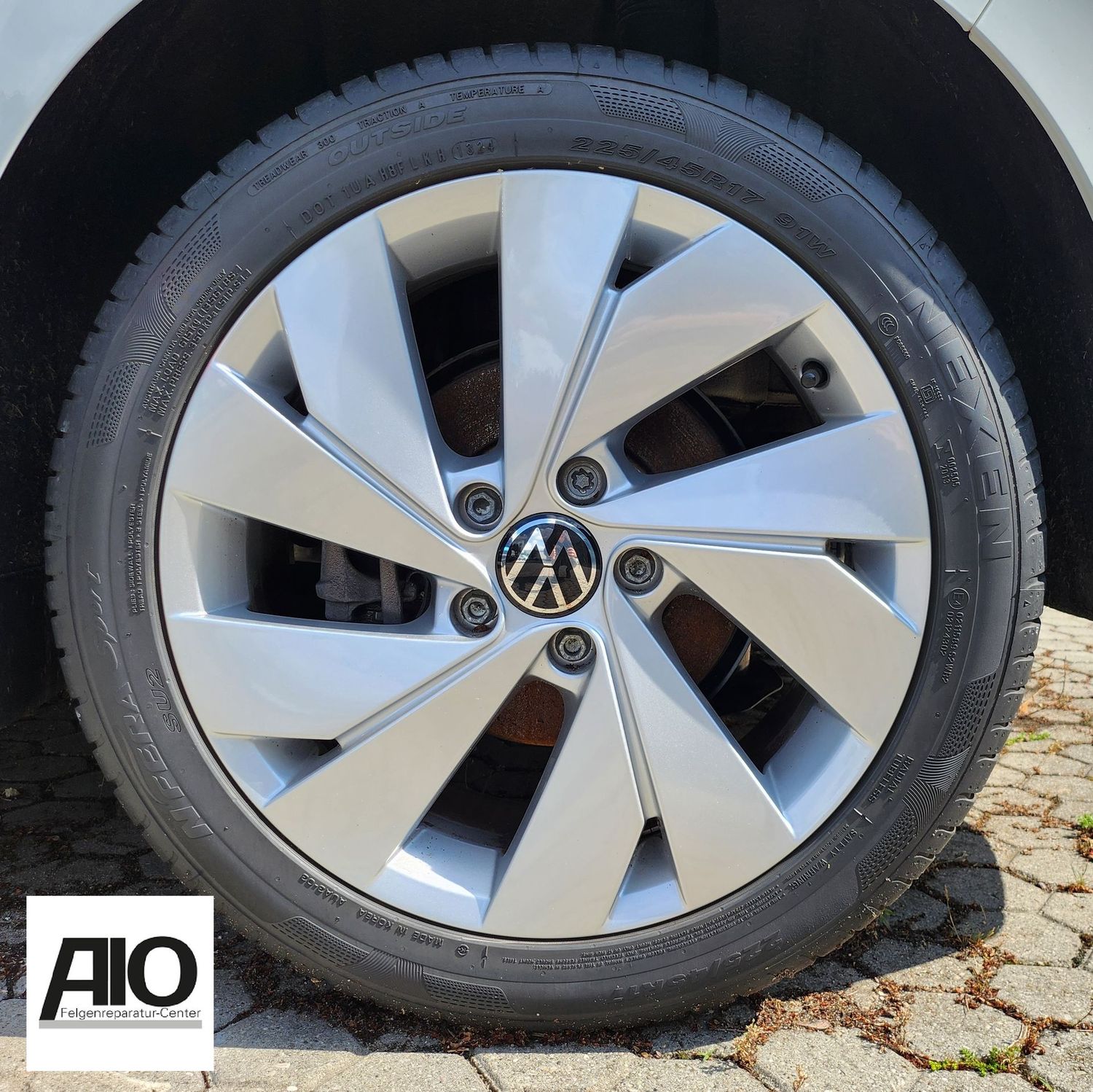LF1 Original VW Felge 5H0601025C – BELMONT Dynamik Design Silber hell – Golf 7 + Golf 8