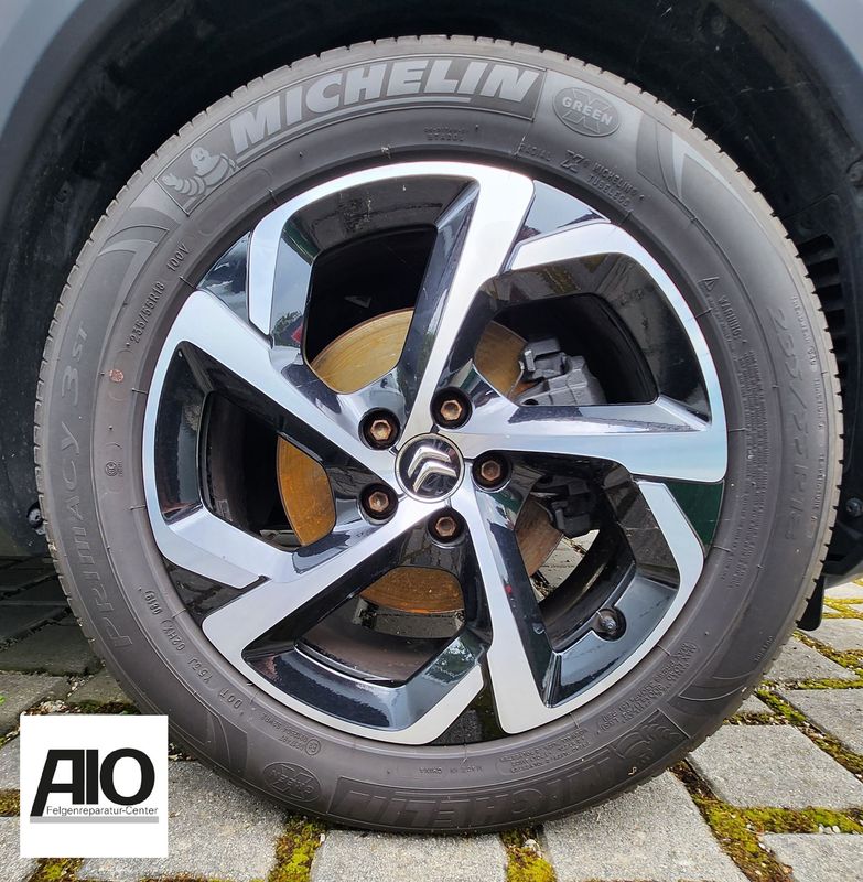 LF1 Original Citroen Felge 9828110677 - SWIRL Design Schwarz HGG - C5 Aircross