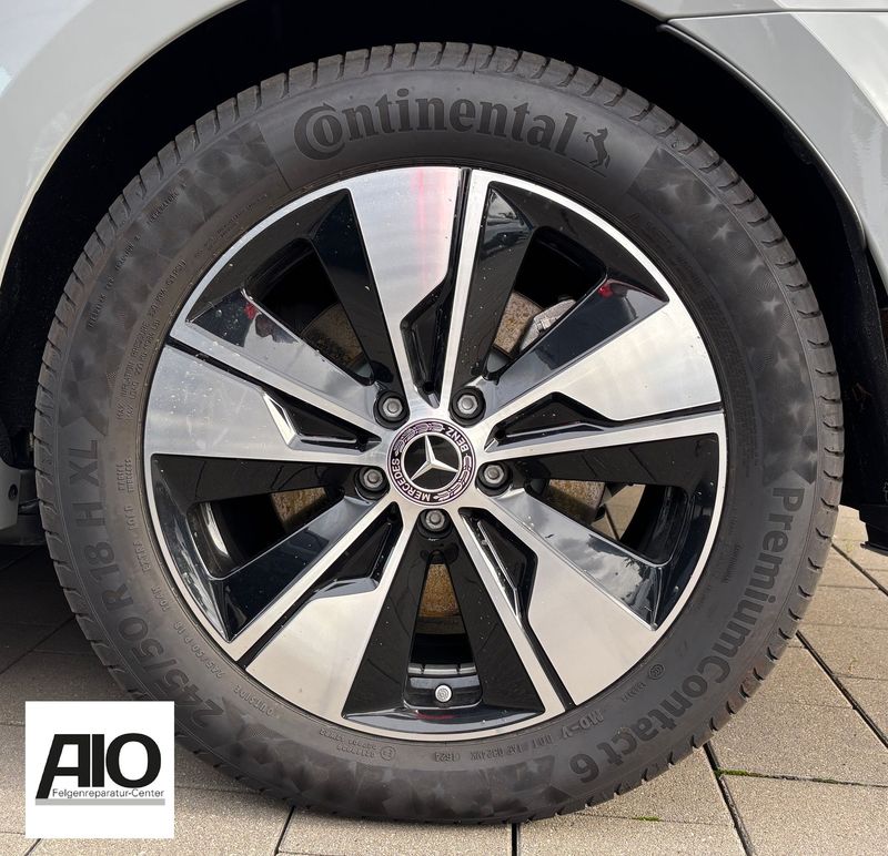LF1 Original Mercedes Benz Felge A4474015500 – 5-Speichen-Rad Schwarz HGG – V-Klasse / Vito 447