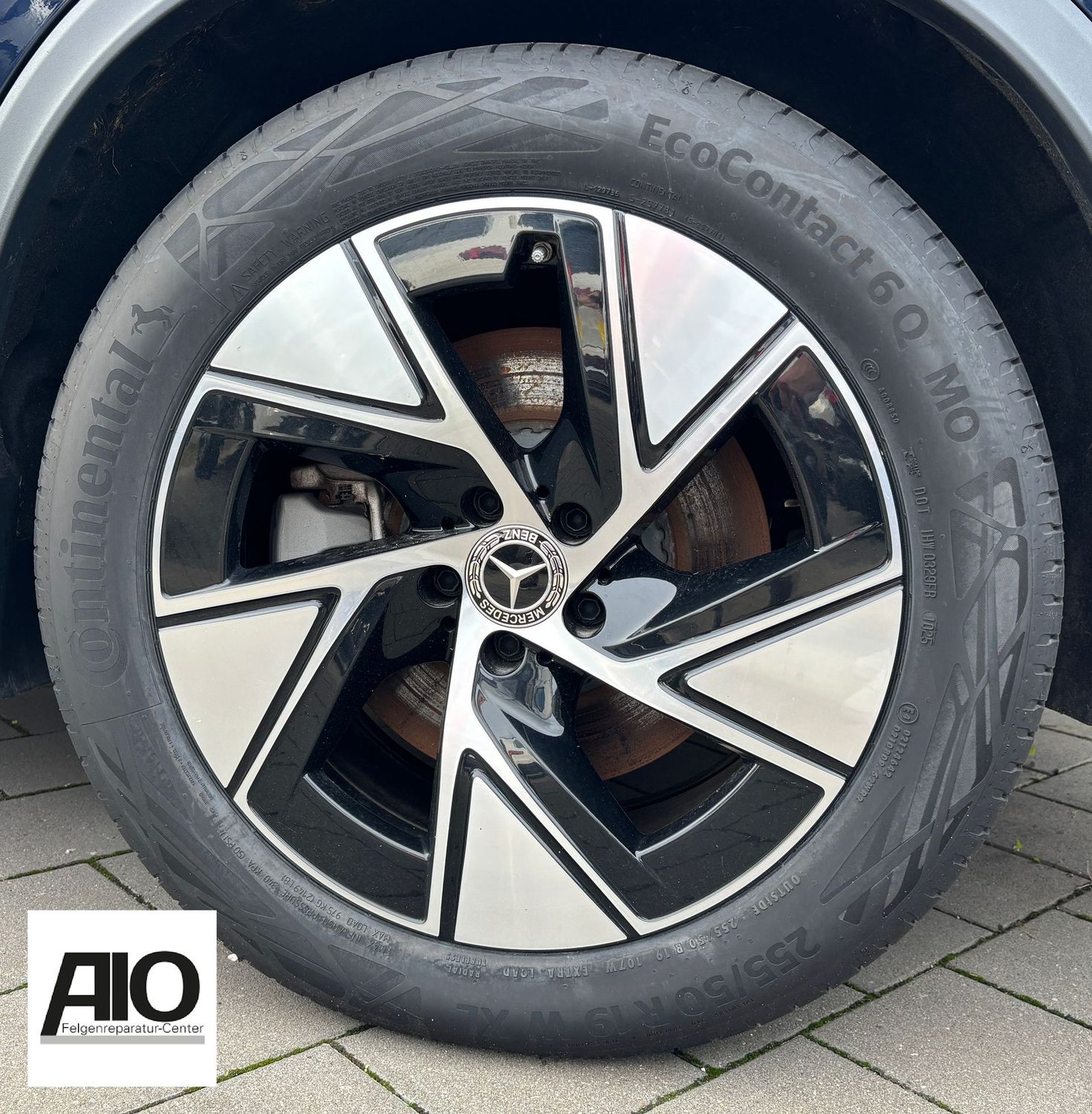 LF1 + LACK Original Mercedes Benz Felge A2544015200 – 5-Speichen-Rad Schwarz HGG – GLA Typ H247 / GLB Typ X247