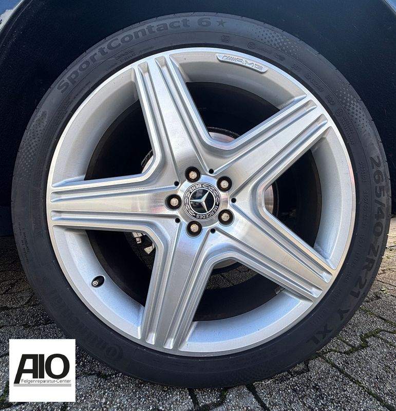 LF1 Original Mercedes Benz Alufelge A1664012202 – AMG-5-Speichen-Rad Grau HGG – GLE-Klasse W166 2015-2019