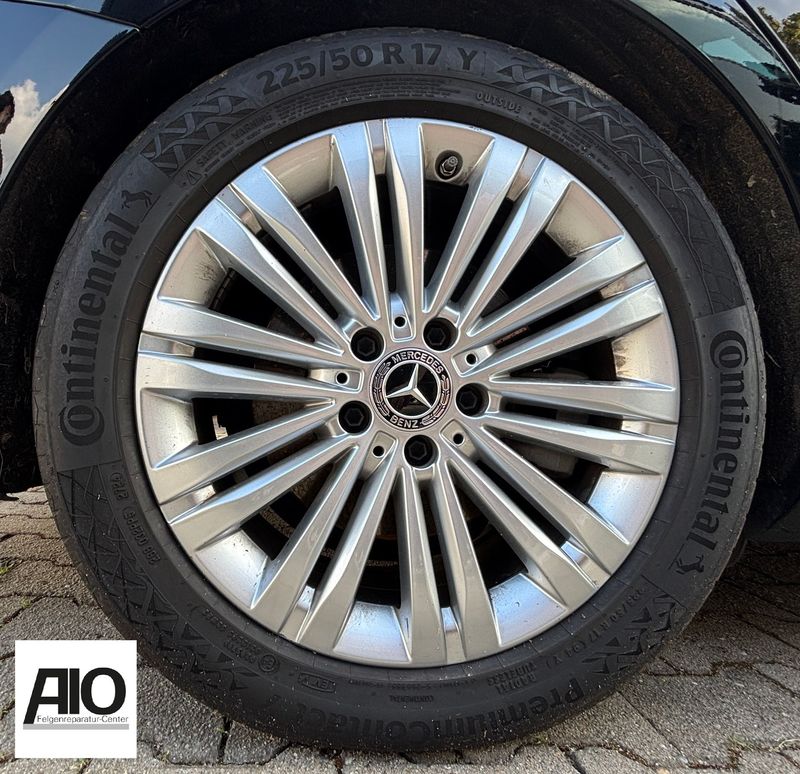 LF1 + LACK Original Mercedes Alufelge A2064014400 – Vielspeichen Design Silber - C-Klasse Typ W206/S206