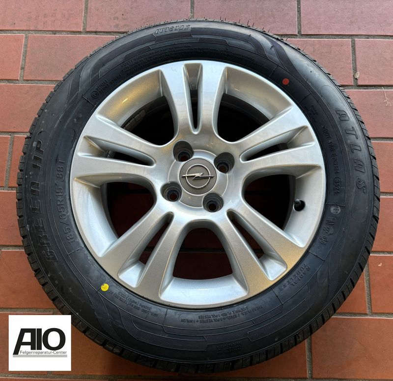 LF1 + LACK Original Opel Felge 13211899 - 5-Doppelspeichen-Design Silber - Corsa D