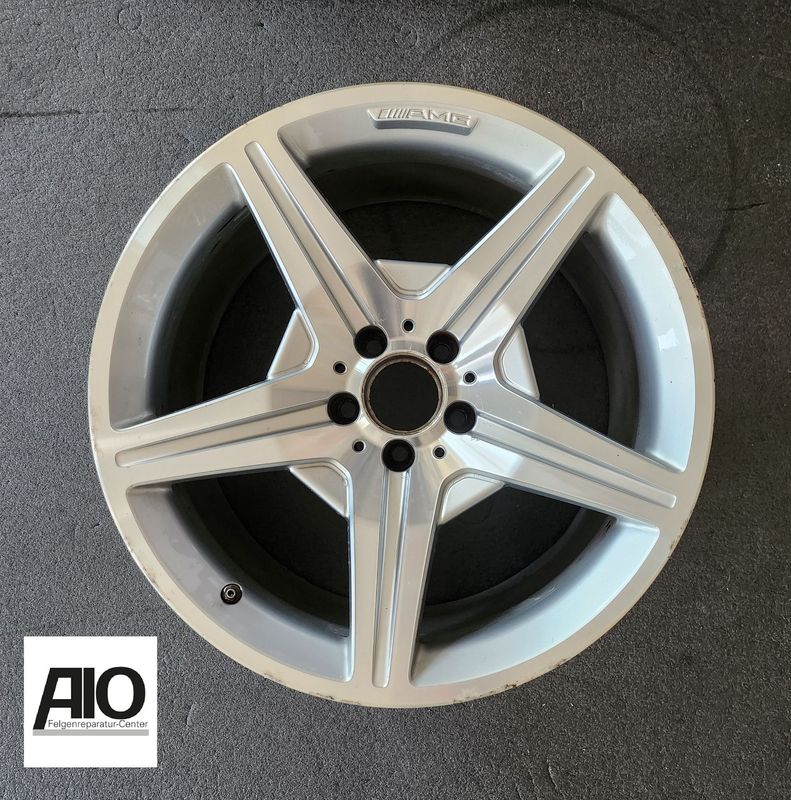 LF1 Original Mercedes Alufelge A2194013202 – 5-Speichen-Rad Styling 6 Silber VA – CLS Typ C219 2004-2010