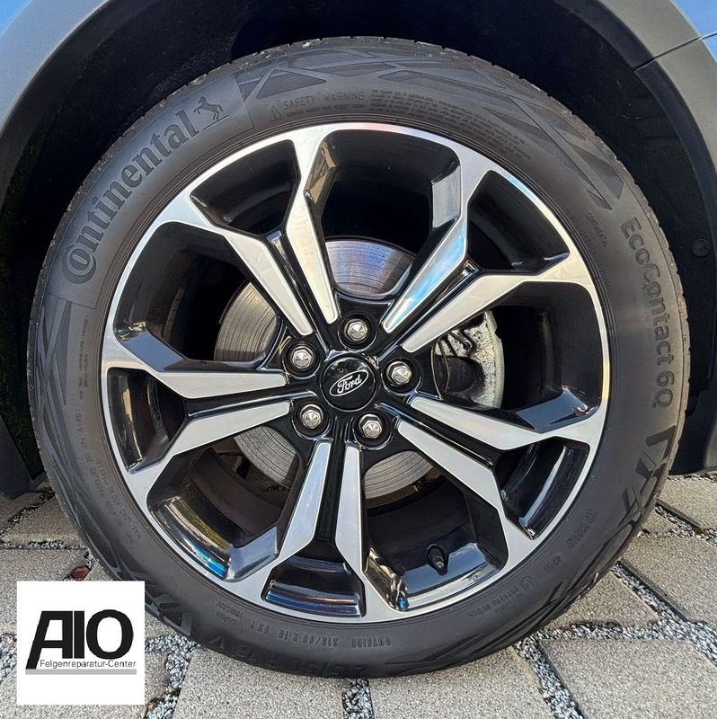 LF1 Original Ford Felge 7X7J-1007-E1A - 5-Y-Doppelspeichen-Design Schwarz HGG - Focus MK4 ab 2018-