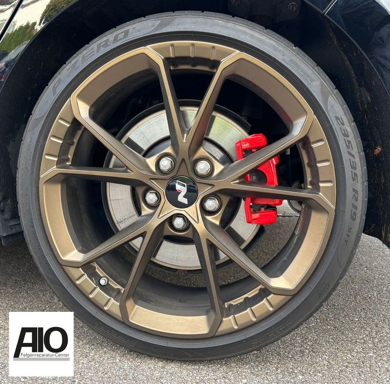 LF1 Original Hyundai Felge 52910-S0200 - 5-V-Doppelspeichen-Design Bronze Matt - i30N / Kona N