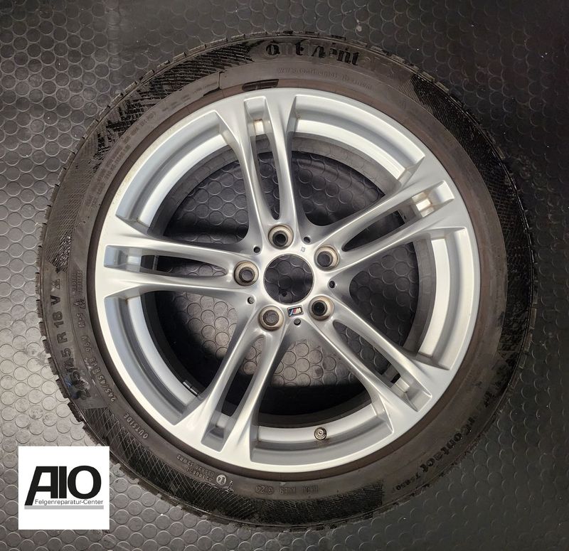 LF1 + LACK Original BMW Felge 7848572 - Styling M613 Doppelspeiche Silber VA - 5er Typ F10 F11 F18 / 6er F12 F13 F06