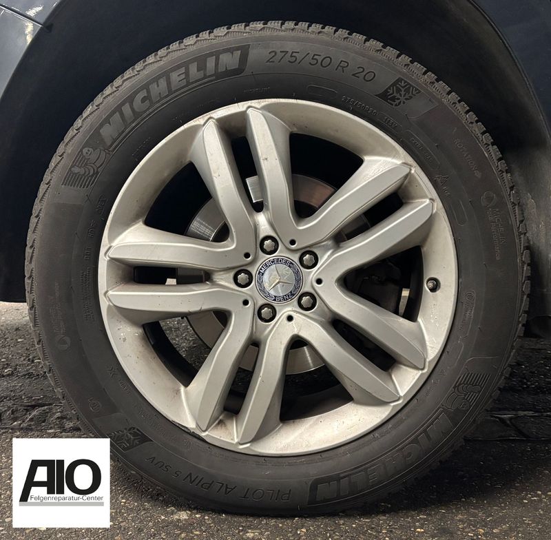 LF1 Original Mercedes Benz Felge A1664011402 – 5-Doppelspeichen-Rad Silber – GLE W166, GLS X166